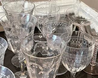 Etched Stemware