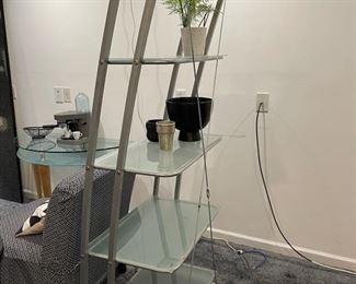 Modern Glass and Metal Shelving