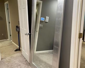 Large Leaner Mirror in Silver