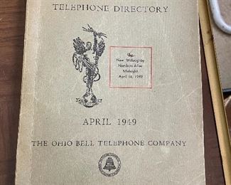 1949 Local Phone Book