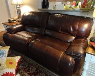 Leather Couch (both sides recline manually)