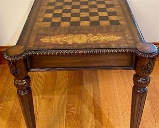 Item 3:  Maitland Smith Carved Game Table - 36"l x 26.5"w x 30.5"h:  $645