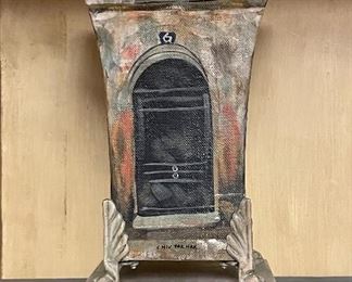 Item 90:  Hand Painted Planter - 7.25" x 11.5":  $85