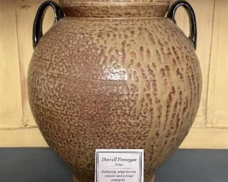 Item 93:  Darrell Finnegan Wheel Thrown Pottery Urn - 12":  $145