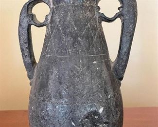 Item 108:  Double Handle Pottery Pitcher - 7.5": $45