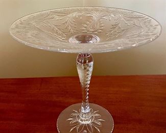 Item 120:  Antique Pressed Glass Compote Dish:  $34
