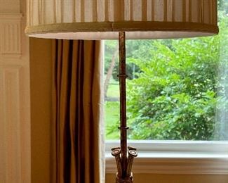 Item 133:  Decorative Gold Lamp - 24.5": $95