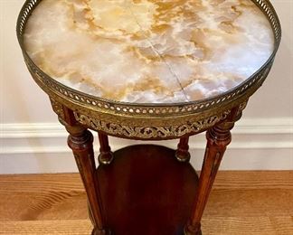 please note the marble is cracked