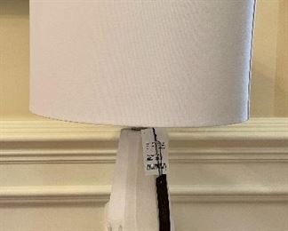 Item 138:  Faux Marble Lamp (NWT) - 23":  $38