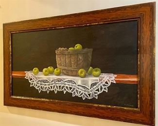 Item 30:  Oil on Canvas Signed A. Lowther - 40" x 23.75":  $425