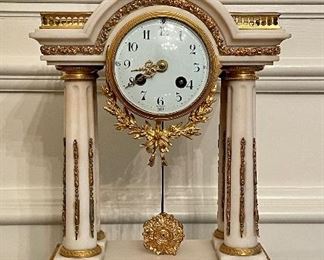 Item 1:  J.E. Caldwell & Co. Antique Empire Clock - 9.25"l x 5"w x 18"h:  $795