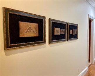 Item 155:  (3) Mounted and Framed Antique Print Blocks - 23.5" x 17":  $275/Each