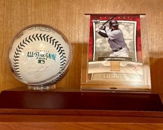 Item 164:  Autographed Manny Ramirez Baseball & Card:  $100