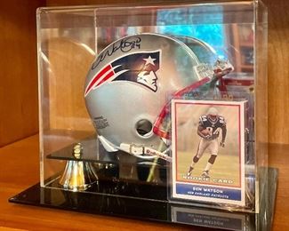 Item 179:  Autographed Ben Watson Mini Helmet & Card:  $80
