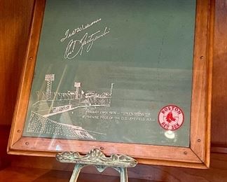 Item 185:  Fenway Park "Old Left Field" Wall Piece:  $200