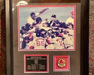 Item 192:  Boston Red Sox 2004 World Series Champions 3254/5000 Framed Photo - 15" x 16.75":  $40