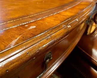 detail - please note the imperfections here above the top drawer