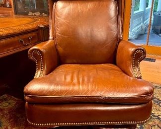 Item 57:  Hancock & Moore Leather Armchair - 28"l x 18.25"w x 46.5"h:  $325