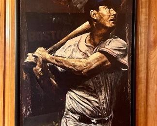 Item 193:  Stephen Holland "Ted Williams" Giclee 56/99 - 29.25" x 43":  $1000