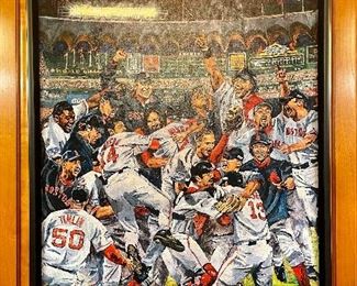Item 194:  Opie Otterstad "Red Sox World Series" Giclee - 30.5" x 43.5":  $1950