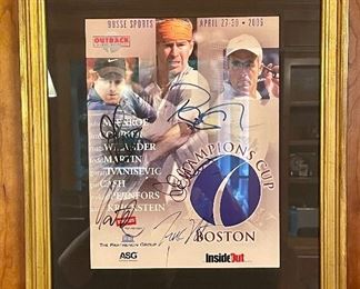 Item 195:  Autographed Bosse Sports Poster - 13.75" x 16.75":  $200