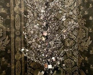 Item 59:  Pottery Barn Mercury Vase with Decor:  $75                                  Vase - 6" x 8"