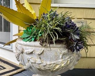 Item 15:  Planter with Faux Succulents - 13":  $165
