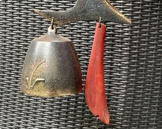 Item 242:  Signed Hanging Bronze Bell:  $165