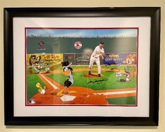 Item 198:  Autographed Boston Red Sox Picture - 27.25" x 20.5":  $80