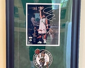 Item 204:  Autographed Paul Pierce Photograph - 17.25" x 23.25":  $175