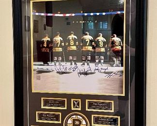 Item 206:  Autographed Sacred Six Photograph - 23" x 33":  $750