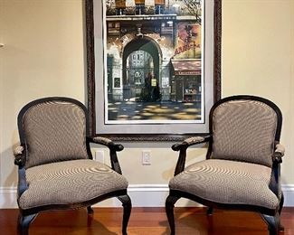 Item 255:  (2) Sam Moore Armchairs - 28"l x 20.5"w x 38"h:  $445 for pair