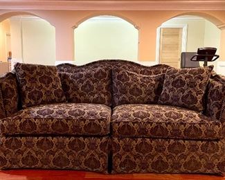 Item 256:  Drexel Heritage Sofa with Nailhead Trim - 84"l x 25"w x 39.5"h:  $645