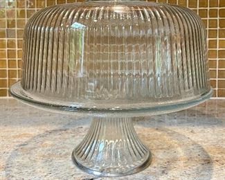Item 312:  Cake Stand with Dome:  $28