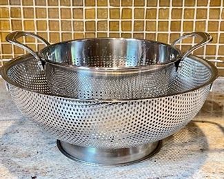 Item 313:  Williams Sonoma (small) & Large Strainer (We have 2 sets!):  $24 each set