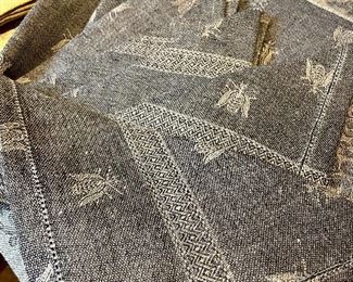 Item 314:  Set of 4 Linen Napkins & Placemats, Italy (Grey):  $32