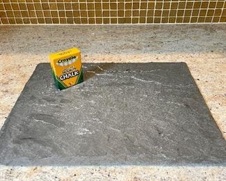 Item 325:  Slate Cheese Board with Chalk:  $22