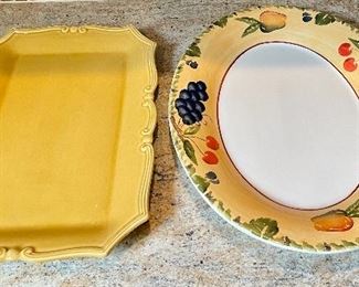 Item 328:  (2) Williams Sonoma Platters:  $38 for both               