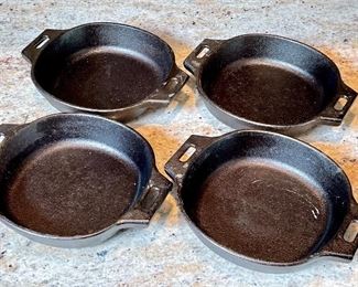 Item 331:  (4) PC Cast Iron Bakers - 7.25":  $18/Set