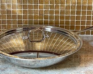 Item 342:  All Clad 14" Pan with Lid:  $125