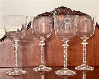 Item 354:  Crystal Water Goblets "Gallery Collection" by SOUTHERN LIVING (4):  $95