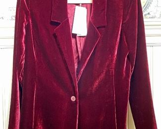 Item 381:  Eileen Fisher Velvet Blazer (size xxs - NWT): $95