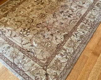 Item 400:  Wool Rug (Beige) - 73.5" x 105": $395