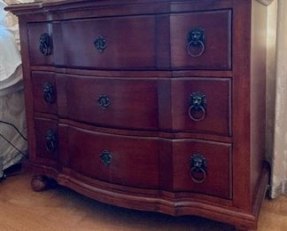 Item 402:  Nightstand with Lion Head Pulls - 39.25"l x 20"w x 32.5"h:  $425