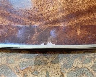 detail please note the issue with the  veneer