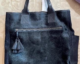 Item 359:  Dries Van Noten Tote Calf Hair Leather Tote (NWT):  $425 