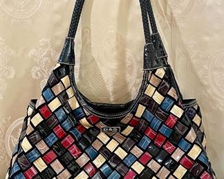 Item 366:  Dolce & Gabbana Woven Leather Bag:  $240