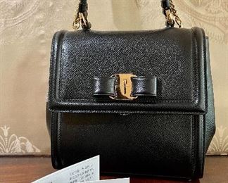 Item 369:  Salvatore Ferragamo "Carrie" Bag (NWT): $795