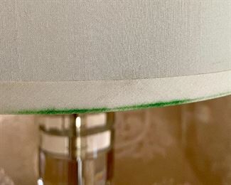 detail - please note the discoloration on the shade