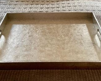 Item 424:  Large Silver Tray by West Elm:  $28